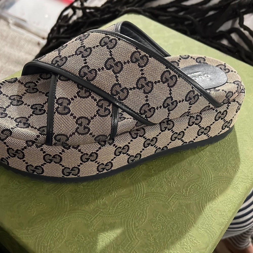 Gucci Platforms Slides Brand New